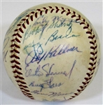 1957 A.L. All-Star Team Signed Ball W/27 Sigs