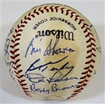 N.Y. Yankees HOFers & Stars Signed Ball W/22 Sigs