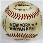 N.Y. Yankees HOFers & Stars Signed Ball W/22 Sigs
