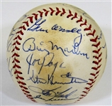 N.Y. Yankees HOFers & Stars Signed Ball W/22 Sigs