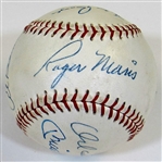 HOFers & Stars Signed Ball W/8 Sigs (Maris,Mantle,Boyer,Koufax, ETC)