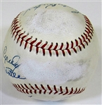 HOFers & Stars Signed Ball W/8 Sigs (Maris,Mantle,Boyer,Koufax, ETC)