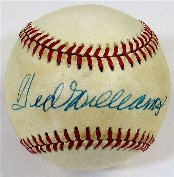 Ted Williams Signed Ball