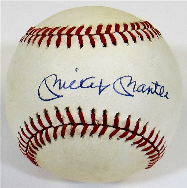 Mickey Mantle Signed Ball