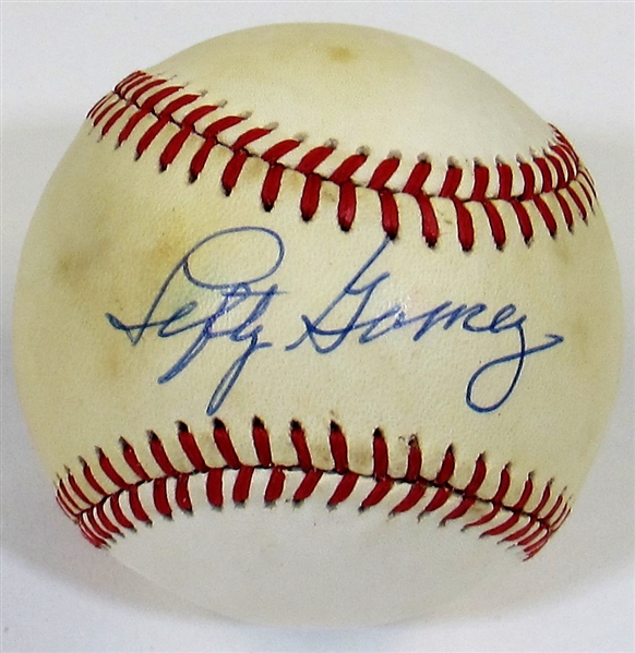 Lefty Gomez Signed Ball