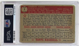 1952 Topps Andy Pafko PSA 1.5