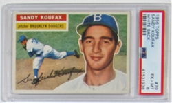 1956 Topps Sandy Koufax PSA 6