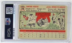 1956 Topps Sandy Koufax PSA 6