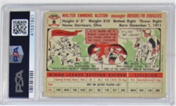 1956 Topps Walter Alston PSA 6