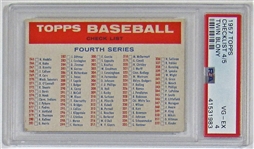 1957 Topps CL 4/5 Twin Blony PSA 4