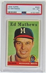 1958 Topps Eddie Mathews PSA 6