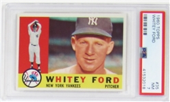 1960 Topps Whitey Ford PSA 7