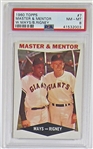 1960 Topps Master & Mentor (Mays/Rigney) PSA 8