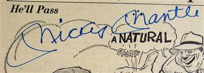 Mickey Mantle Signed Sporting News
