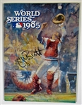 George Brett Signed 1985 WS Program