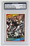 Walter Payton Signed 1984 Topps  Card PSA