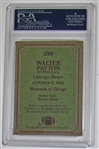 Walter Payton Signed 1984 Topps  Card PSA