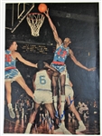 Wilt Chamberlain Signed Magazine Photo