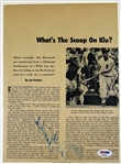 Wilt Chamberlain Signed Magazine Photo