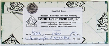 1983 Fleer Baseball Vending Case