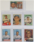 Lot Of 7 Brooklyn/L.A. Dodgers Cards (Koufax,Snider,Campanella)