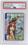 1978 Topps Joe Theismann Signed Card