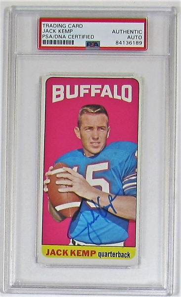 1965 Topps Jack Kemp Signed Card