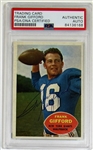 1960 Topps Frank Gifford Signed Card