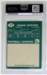 1960 Topps Frank Gifford Signed Card