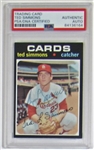 1971 Topps Ted Simmons Signed Card