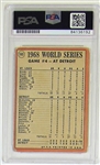 1969 Topps Lou Brock Signed Card