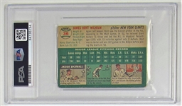 1954 Topps Hoyt Wilhelm Signed Card