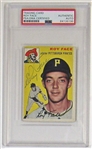 1954 Topps Elroy Face Signed Card