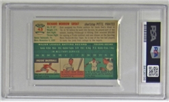 1954 Topps Dick Groat Signed Card