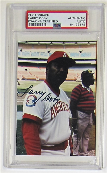 Larry Doby Signed Photo