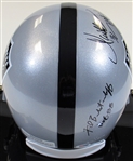 Marcus Allen & Fred Biletnikoff Signed HOF Raiders Helmet W/ Case PSA