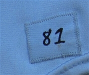 1981 George Brett Game Used Signed Road Jersey