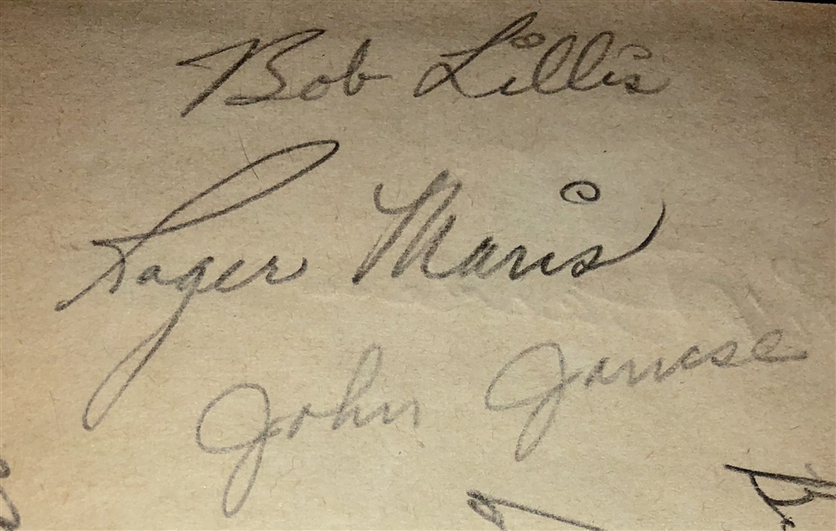 Roger Maris Team Signed 1956 Indianapolis Indians - JSA