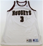 1994-95 Dale Ellis Game Worn & Signed Denver Nuggets Jersey