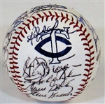 1975 Minnesota Twins Team Signed Baseball