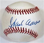 Hank Aaron Signed Ball