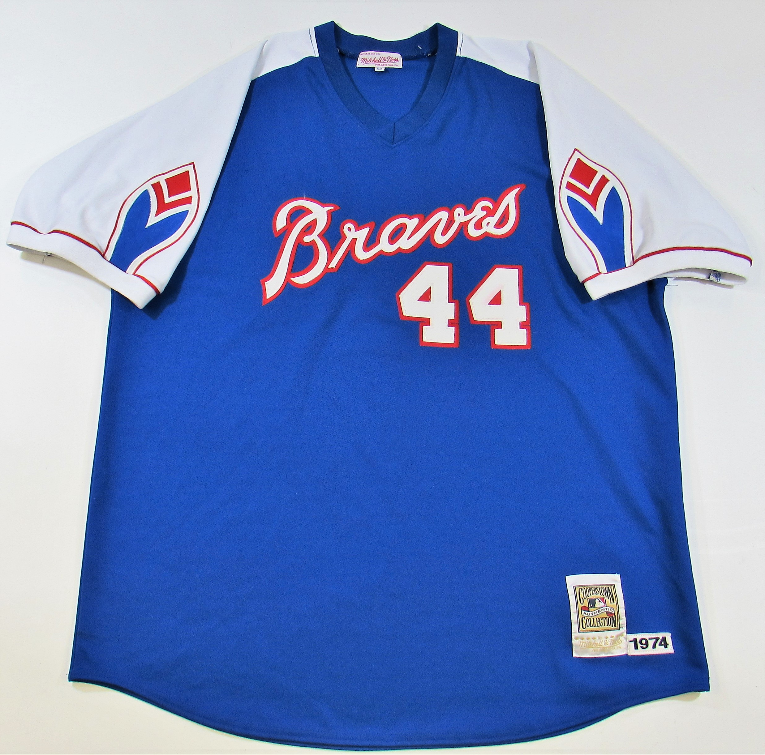 Mitchell & Ness Authentic Jersey Atlanta Braves Home 1974 Hank Aaron