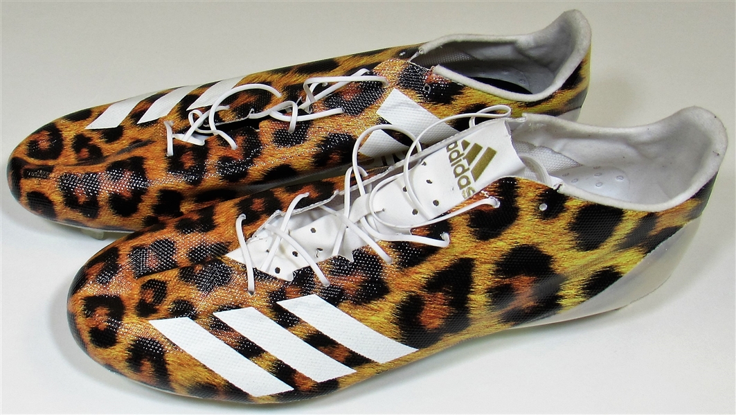 Patrick Mahomes Jr Cheetah Cleats 2017 NFL Combine