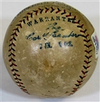 Walter Johnson Single Signed Baseball (JSA Enhanced)