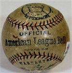 Walter Johnson Single Signed Baseball (JSA Enhanced)
