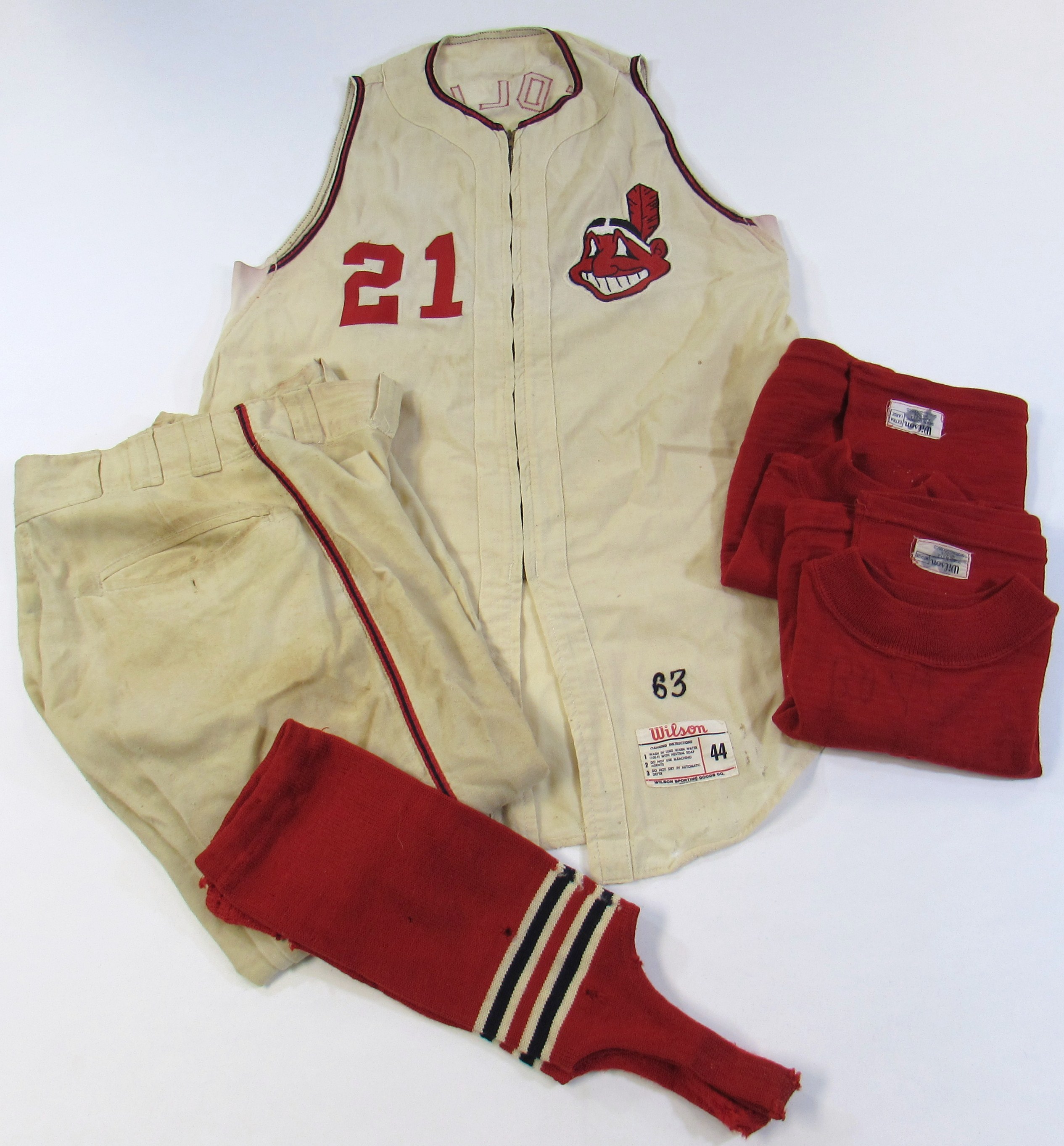 Lot Detail - 1963 Cleveland Indians Bob Chance jersey