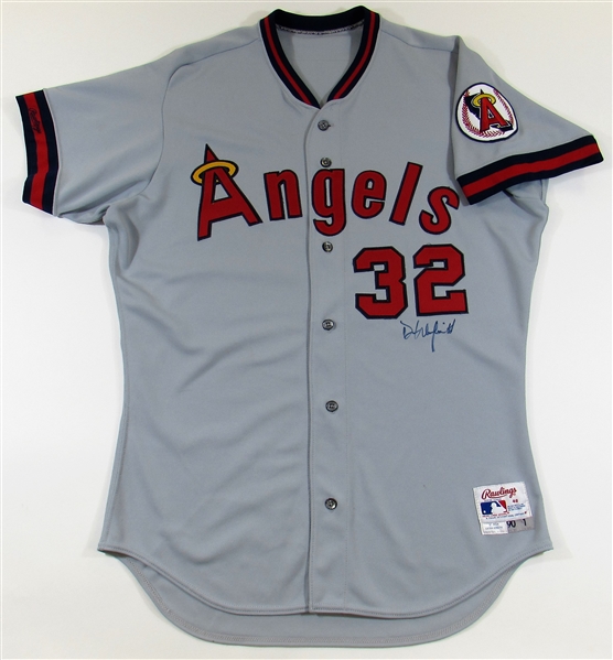 1990 Dave Winfield Game Used Signed Angels Jersey
