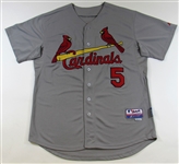 Albert Pujols Cardinals Road Signed Jersey