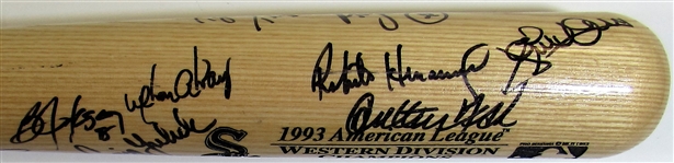 1993 Chicago White Sox Team Signed Bat