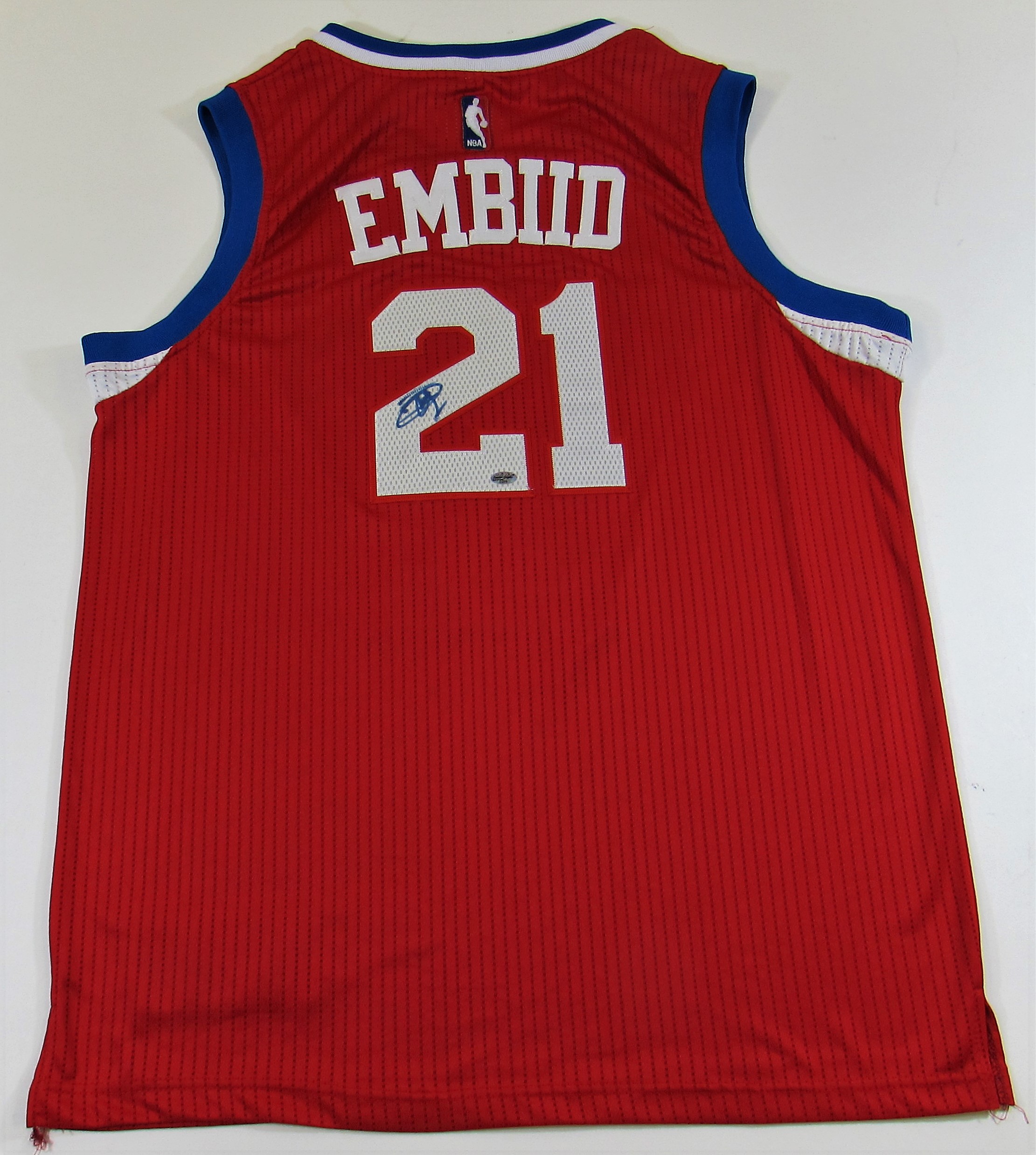 Lot Detail - Joel Embiid Signed Phil Sixers Pro Jersey
